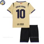 Barcelona LAMINE YAMAL 10 Away 25 26 Kids Football Kit -back view