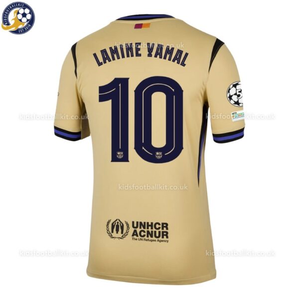 Barcelona LAMINE YAMAL 10 Away 25 26 Men Football Shirt - back view