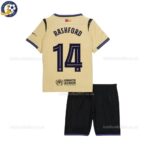 Barcelona RASHFORD 14 Away 25 26 Kids Football Kit_back view