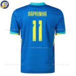 Brazil RAPHINHA 11 Away Men Football Shirt 24_25-back view