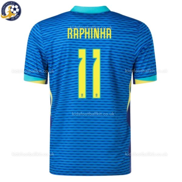 Brazil RAPHINHA 11 Away Men Football Shirt 24_25-back view