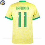 Brazil RAPHINHA 11 Home Men Football Shirt 24_25-back view