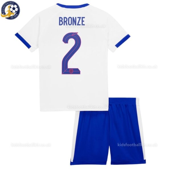 England BRONZE 2 Home Kids Football Kit 25_26_back view