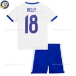England KELLY 18 Home Kids Football Kit 25_26-back view