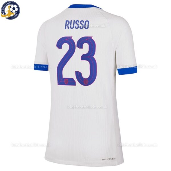 England RUSSO 23 Home Women Football Shirt 25_26_back view