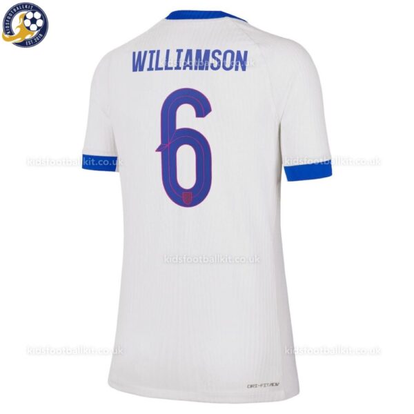 England WILLIAMSON 6 Home Women Football Shirt 25_26_back view