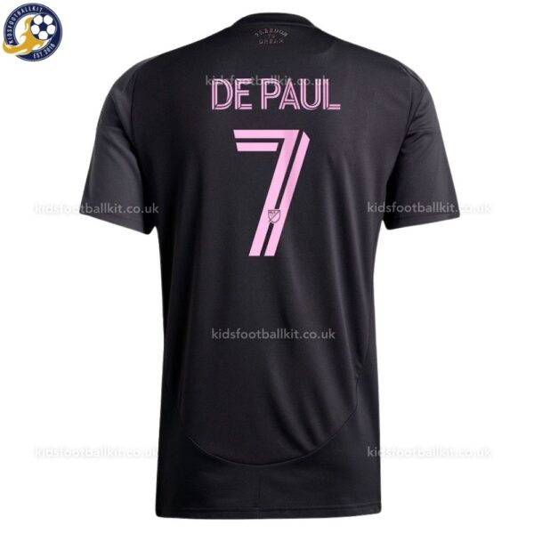 Inter Miami 25_26 DE PAUL 7 Away Men Football Shirt - Back View