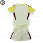 Inter Miami Yellow goalkeeper kids football kit 25_26-back view