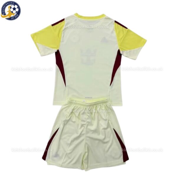 Inter Miami Yellow goalkeeper kids football kit 25_26-back view