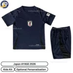 Japan AYASE Kids Football Kit 2026 - front view