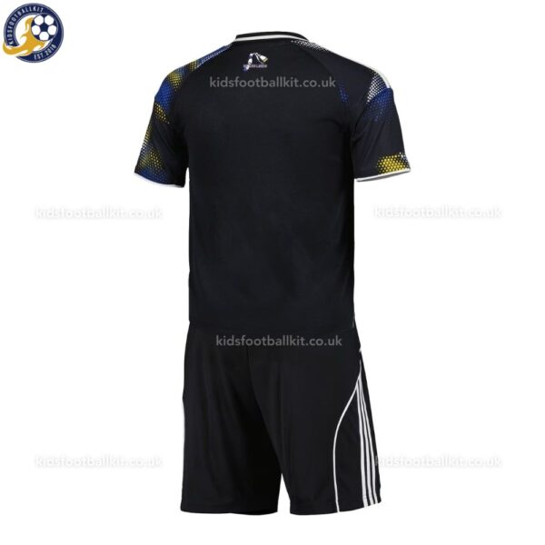 Leeds United Third 25 26 Kids Football Kit - back view