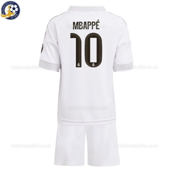 Real Madrid MBAPPÉ 10 Home Kids Football Kit 2025_26 - Back View