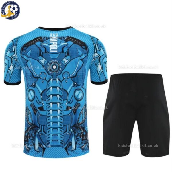SSC Napoli Blue Training Kids Football Kit 25_26-back view
