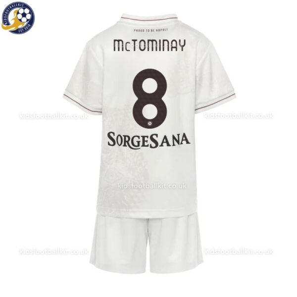 SSC Napoli McTOMINAY 8 Away Kids Football Kit 2025_26 - back View