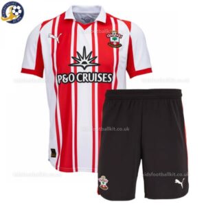 Southampton Home Kids Football Kit 2025/26 - Overview