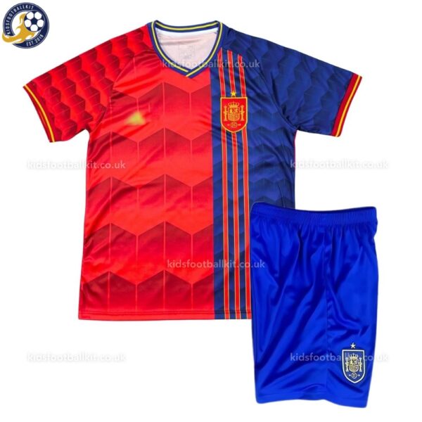 Spain Home Kids Football Kit 25_26-front view