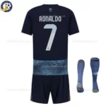 Al Nassr Away Kids Football Kit 2025_26 – RONALDO 7-back view