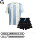 Argentina 50th Anniversary Edition Kids Football Kit 2024_25 (No Socks)