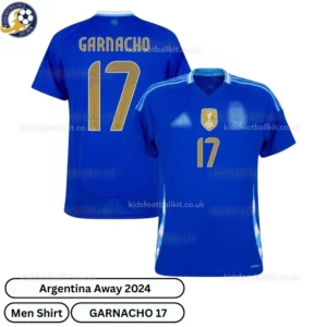 Argentina Away Men Football Shirt 2024_25 – GARNACHO 17
