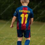 Barcelona RAPHINHA 11 Home Kids Football Kit 25/26 (2)