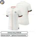 Chelsea Away Women Football Shirt 2025_26-over view -blur