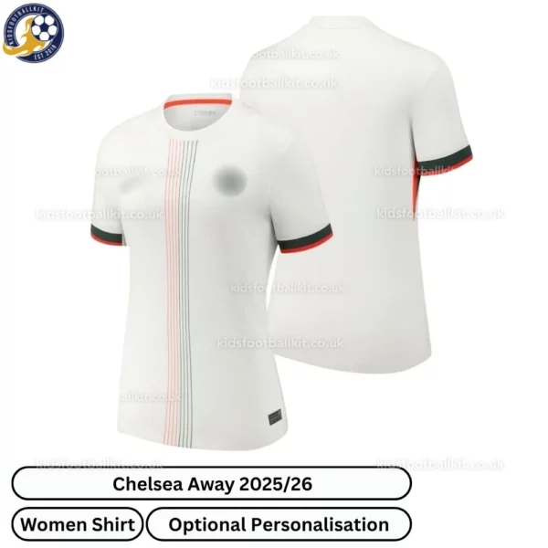 Chelsea Away Women Football Shirt 2025_26-over view -blur