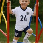 England Home Junior Football Kit 2024 PALMER 24 Printed (With Socks) - AI Generated