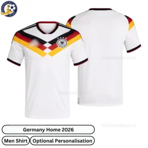 Germany World Cup 2026 men football shirt-over view