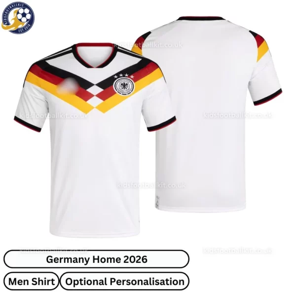 Germany World Cup 2026 men football shirt-over view