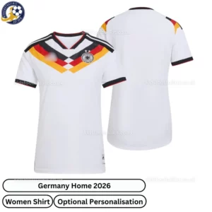 Germany World Cup 2026 women football shirt-over view