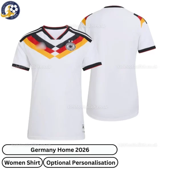 Germany World Cup 2026 women football shirt-over view