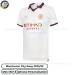 Manchester City Away Men Football Shirt 23_24-front view -blur