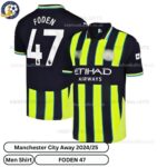 Manchester City Away Men Football Shirt 24_25-FODEN 47-over view-blur