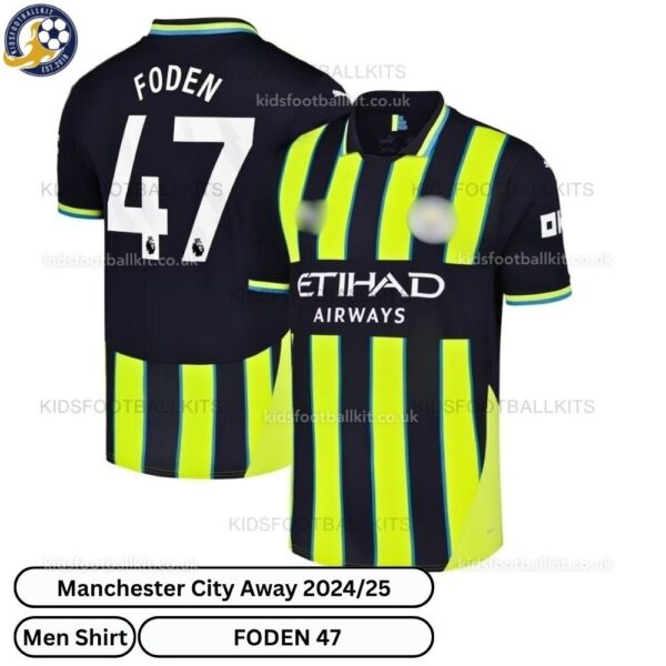 Manchester City Away Men Football Shirt 24_25-FODEN 47-over view-blur