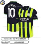 Manchester City Away Men Football Shirt 24_25-GREALISH 10-over view-blur