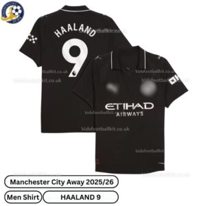 Manchester City Away Men Football Shirt 25_26-HAALAND 9-over view-blur