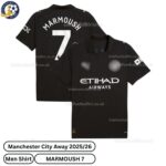 Manchester City Away Men Football Shirt 25_26-MARMOUSH 7-over view-blur