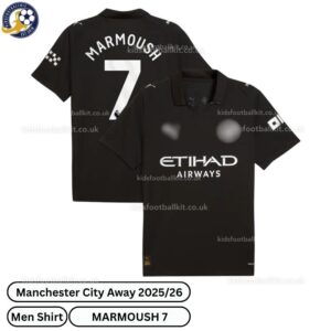 Manchester City Away Men Football Shirt 25_26-MARMOUSH 7-over view-blur