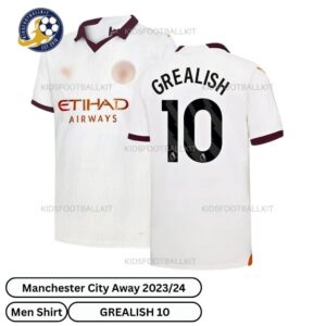 Manchester City Away Men Football shirt 23_24-GREALISH 10-over view-blur