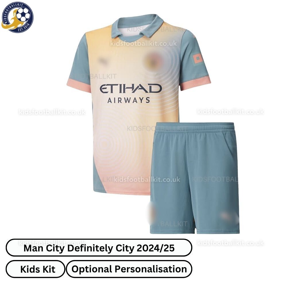 Manchester City 'Definitely City' Kids Kit 2024/25 | Best Price 2026