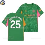 Manchester City Goalkeeper Kids Football Kit 2025_26 – DONNARUMMA 25 – Green-over view