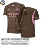 Manchester City Goalkeeper Men Football Shirt 23_24-over view-blur