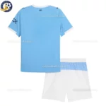 Manchester City Home Kids Kit 25_26-back view