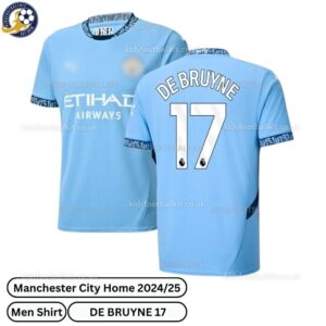 Manchester City Home Men Football Shirt 24_25-DE BRUYNE 17-over view-blur