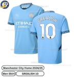 Manchester City Home Men Football Shirt 24_25-GREALISH 10-over view-blur