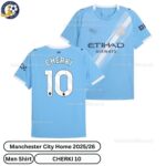 Manchester City Home Men Football Shirt 25_26-CHERKI 10-over view-blur