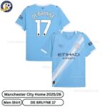 Manchester City Home Men Football Shirt 25_26- DE BRUYNE 17-over view-blur
