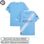Manchester City Home Men Football Shirt 25_26-over view-blur