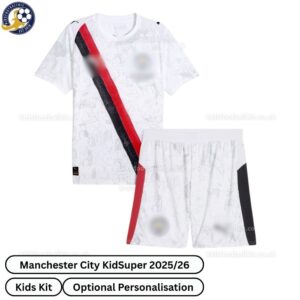 Manchester City Kidsuper Kids Football Kit 25_26-over view-blur