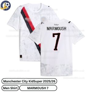 Manchester City Kidsuper Men football shirt 25_26- MARMOUSH 7- over view-blur